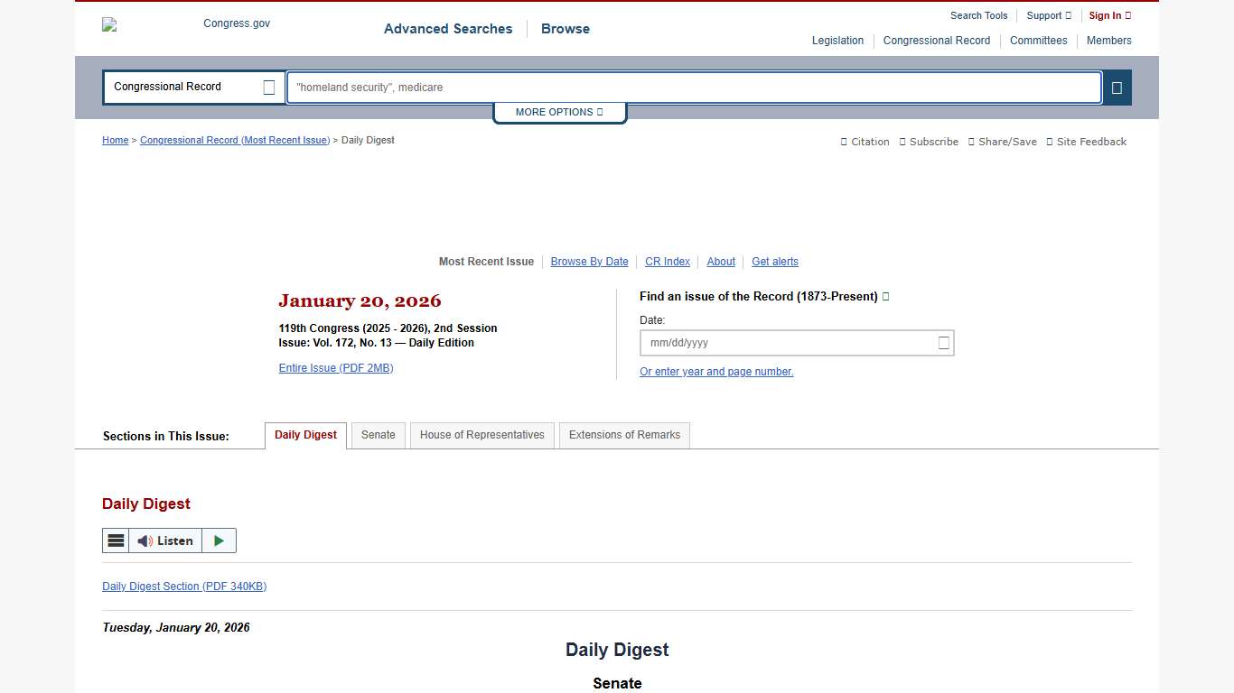 Congressional Record | Congress.gov | Library of Congress
