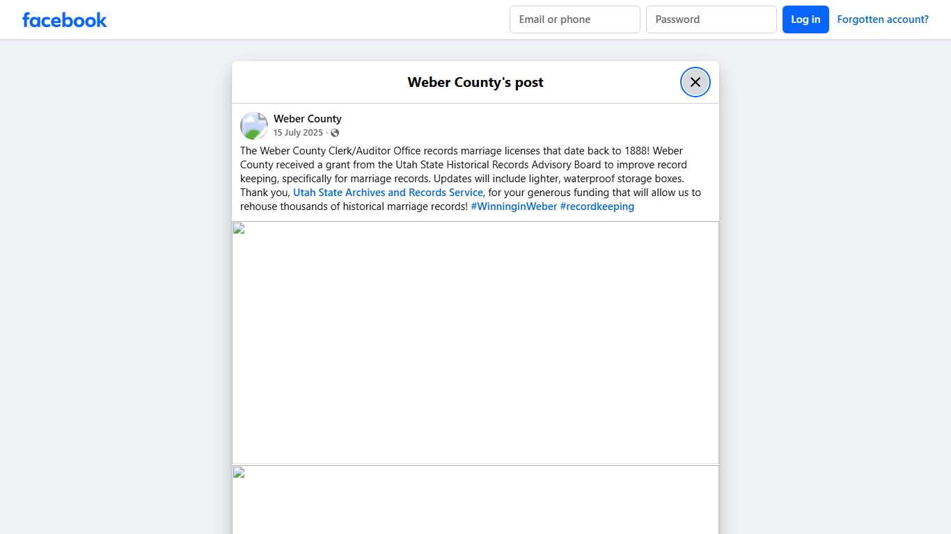 Weber County - The Weber County Clerk/Auditor Office... | Facebook